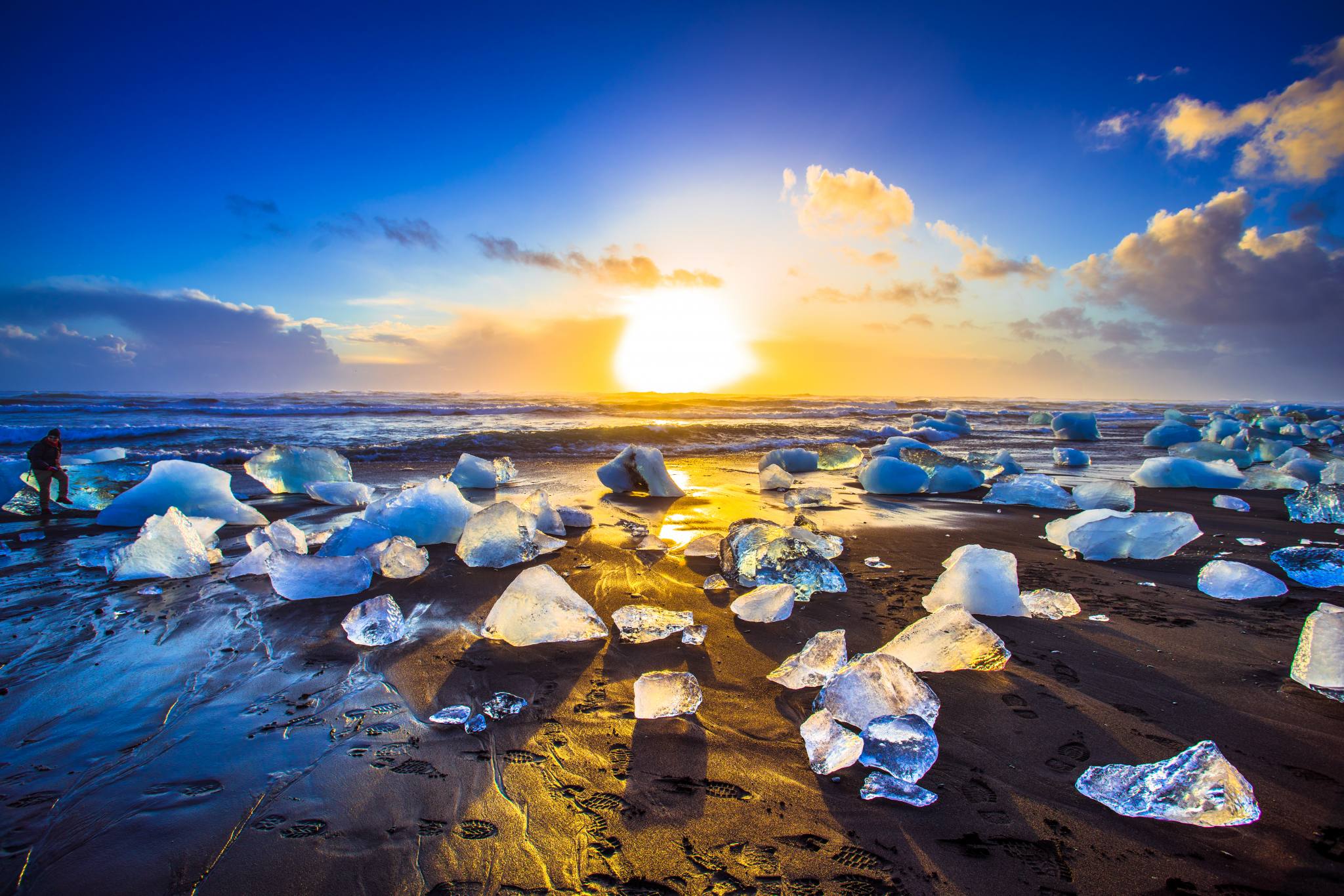 diamond beach jokulsarlon Iceland 