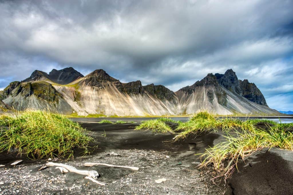 Beautiful View Of Vestrahorn Mountain in East Iceland